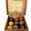 Boxed and Painted Game of "Parlour Bowls."  Estimate $150-250