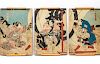 Toyokuni III (Kunisada) Japanese Ukiyo-e Triptych