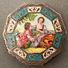 Austrian Continental Silver and Enamel Compact