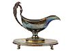 Antique French Silver Gravy Boat With Swan Design