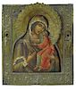 Russian God Mother And Child Icon