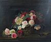 Antique Still Life Oil Painting On Canvas Bears