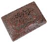 Antique Chinese Cinnabar Hand Carved Box
