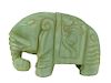 Chinese Carved Jade Elephant Sculpture