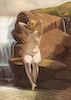 Wilhelm Pacht, (Danish, 1843-1912), Nude by Waterfall, 1908