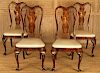 SET 4 QUEEN ANNE STYLE SIDE CHAIRS BY CENTURY