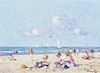 Niek van der Plas, (Dutch, b. 1954), Beach with Children