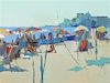 Nicola Simbari, (Italian, 1927-2012), A Day at the Beach