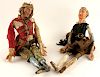 LOT OF TWO 19TH C. ITALIAN MARIONETTE FIGURES
