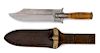 Model 1880 Type 1 Hunting Knife Clip Point Variation with Type 2 Scabbard 