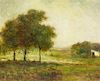 George Inness, (American, 1825-1894), Sunlit Meadow