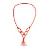 A Ladies Vintage Coral Necklace with 14K Gold