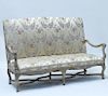 French 19th C. Louis XV style three seat settee