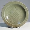 Chinese 18th/19th C. celadon, 9.5” dia. scalloped plate