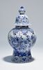 19th C. Delft blue & white ginger jar
