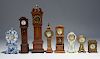 Collection of miniature clocks