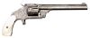 Engraved Smith and Wesson .38 Single Action Spur Trigger Revolver 