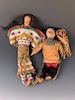 Two Sioux Native American Indian Beaded Dolls, ca. 1890