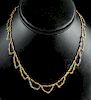 Rare Hellenistic 23K+ Gold & Glass Bead Necklace
