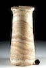 Beautiful Ancient Bactrian Alabaster Pillar Idol