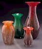 (4) WMF Ikora vases,