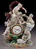 Meissen porcelain clock,