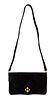 * An Hermes Black Suede Versailles Bag, 8 1/2 x 5 x 1 inches.