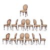 SET OF GEORGE III STYLE  MAHOGANY DINING CHAIRS