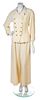 * A Chanel Ivory Wool Pant Suit,