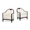 PAIR OF FRENCH ART DECO CLUB CHAIRS