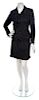 * A Chanel Black Tulle and Wool Tweed Skirt Suit,
