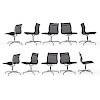 CHARLES AND RAY EAMES FOR HERMAN MILLER SWIVEL SIDE CHAIRS