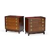 JOHNSON FURNITURE CO. PAIR OF DRESSERS