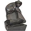 Roberto Estevez "Baboon" Modern Bronze Sculpture