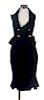 A Vivienne Westwood Black Velvet Tuxedo Skirt Ensemble, Size XS.