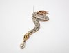 Valentino Costume Jewelry Snake Rhinestone Brooch