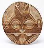 African Congo Bateke Flat Mask Carved Wood