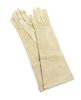 * An Hermes Taupe Suede Gloves. Size 7.