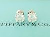 Tiffany & Co 1.93 ct Round Cut Diamond Stud Earrings