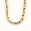 Cartier Agrafe 18k Gold Front Clasp Long Box Link