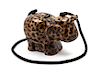 * A Timmy Woods Elephant Bag, 8 x 5 x 3 inches.