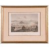 A mid 19th century etching of San Francisco.