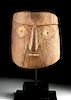 Interesting Chancay Wooden Mummy Mask