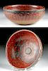 Aztec Pottery Bowl w/ Monkeys - Ozomatli Spirits