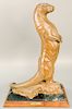 Kent Ullberg (b. 1945),  bronze otter standing on hind legs, on granite and wood base,  signed and numbered 10/30  ht. 29 in.,...