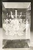 Steuben glass "Music Baroque" sculpture, #0223, designed by Bernard X. Wolff, 1977, etched and carved musical notes, signed: Steuben...