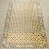 Oriental throw rug.  3'3" x 4'10"  Provenance: Estate from Park Avenue, Manhattan New York