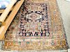 Oriental throw rug (wear).  4'8" x 5'8"