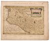 Mercator, G. - Hondius, Jodocus. Hispaniae Novae Nova Descriptio. Amsterdam: Janssonius Johannes, ca. 1648. Mapa coloreado,13.5 x 19 cm