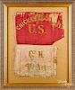 Civil War US Company H, 4th Artillery silk flag